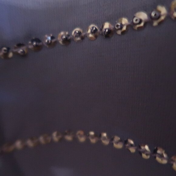 Coldwater Creek Navy Blue Knit Tank Top with Sequin Stripes Size XL (16) - Picture 3 of 6